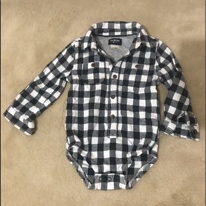 Plaid casual boys Bodysuit